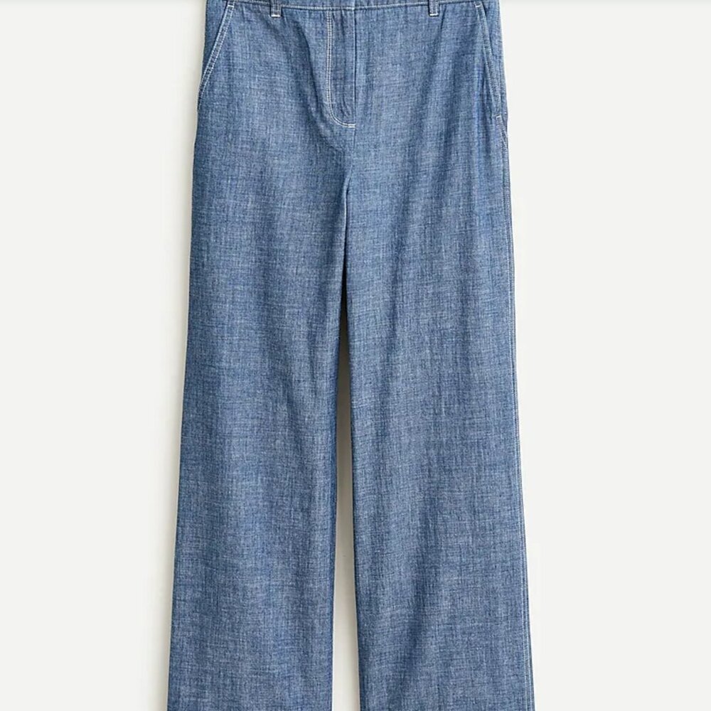 J. Crew wide leg women pants, size 4. Brand new with a tag
